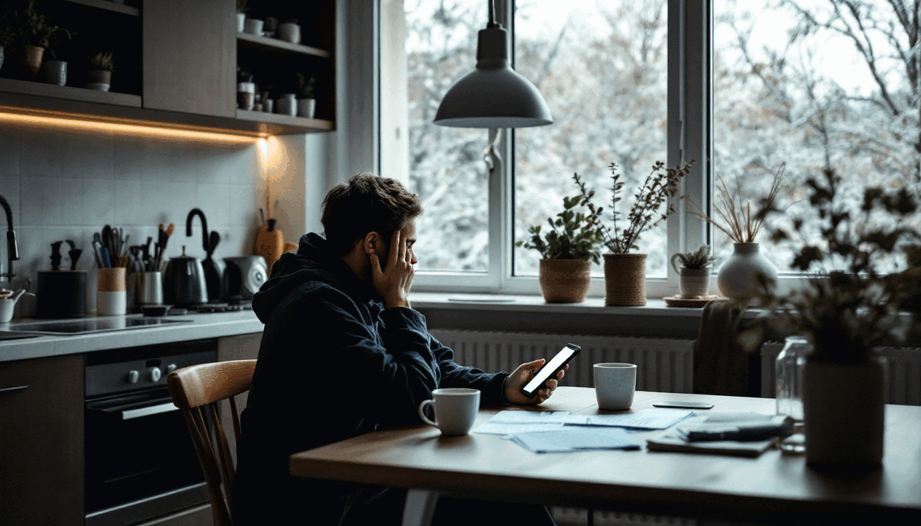 Person reflecting on New Year's goals