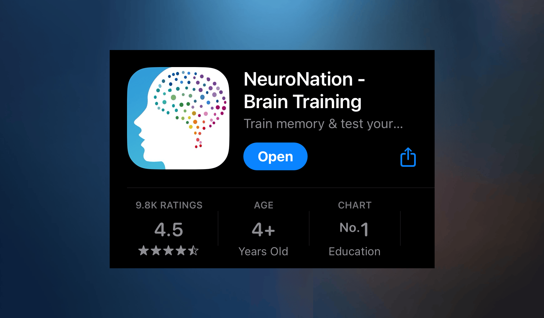 NeuroNation app interface preview